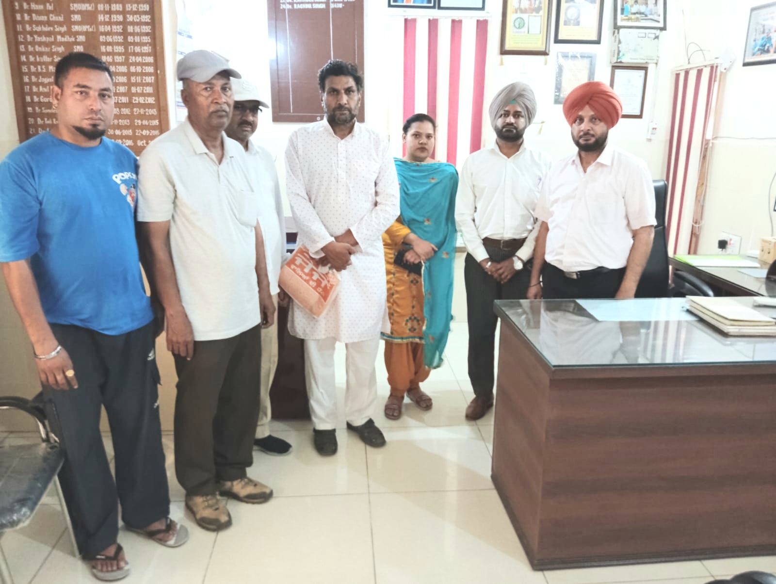 Met SMO regarding awareness camp against drug abuse in Government School Posi - President Satish Kumar Soni.